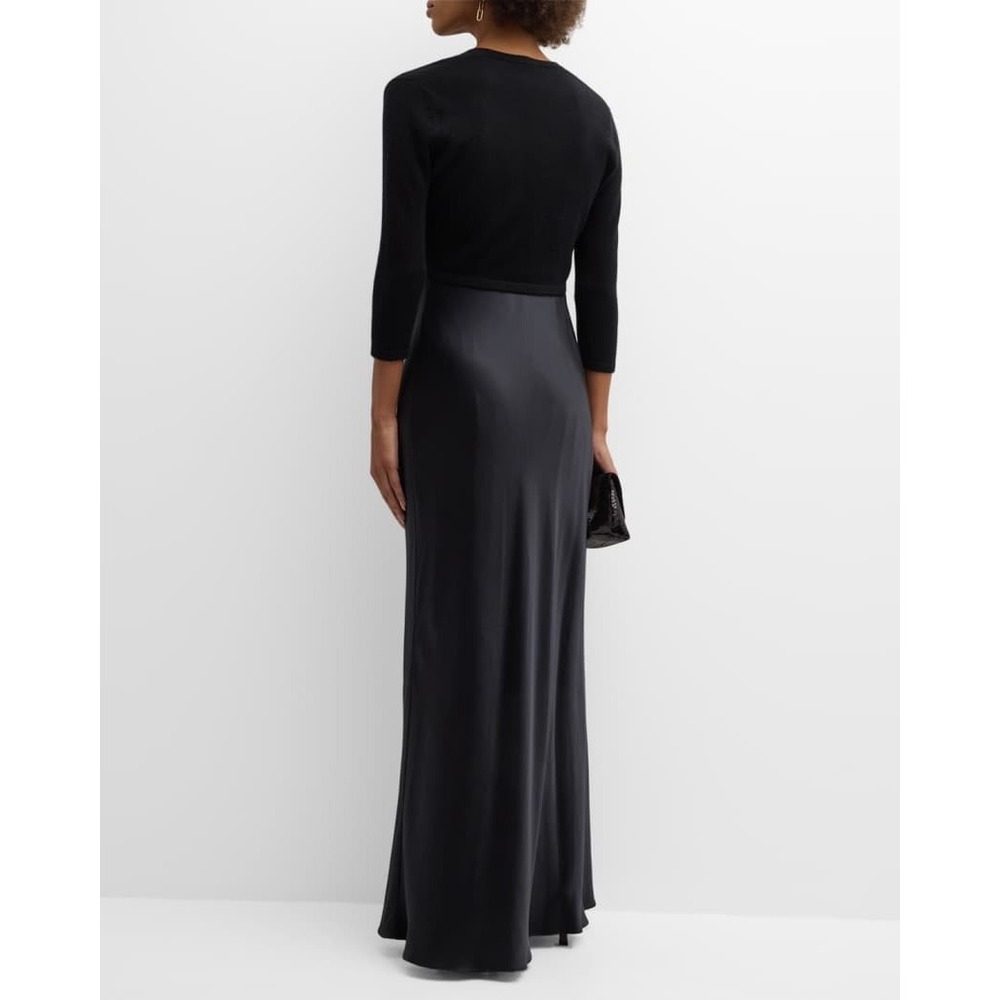 Neiman Marcus Cashmere Collection Womens Black Op… - image 4